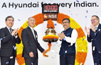 Hyundai Motor debuts on Indian bourses in its 1st offshore IPO
