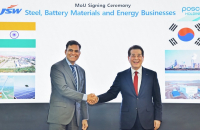 Korea’s POSCO, India’s JSW team up to build steel plant in Odisha